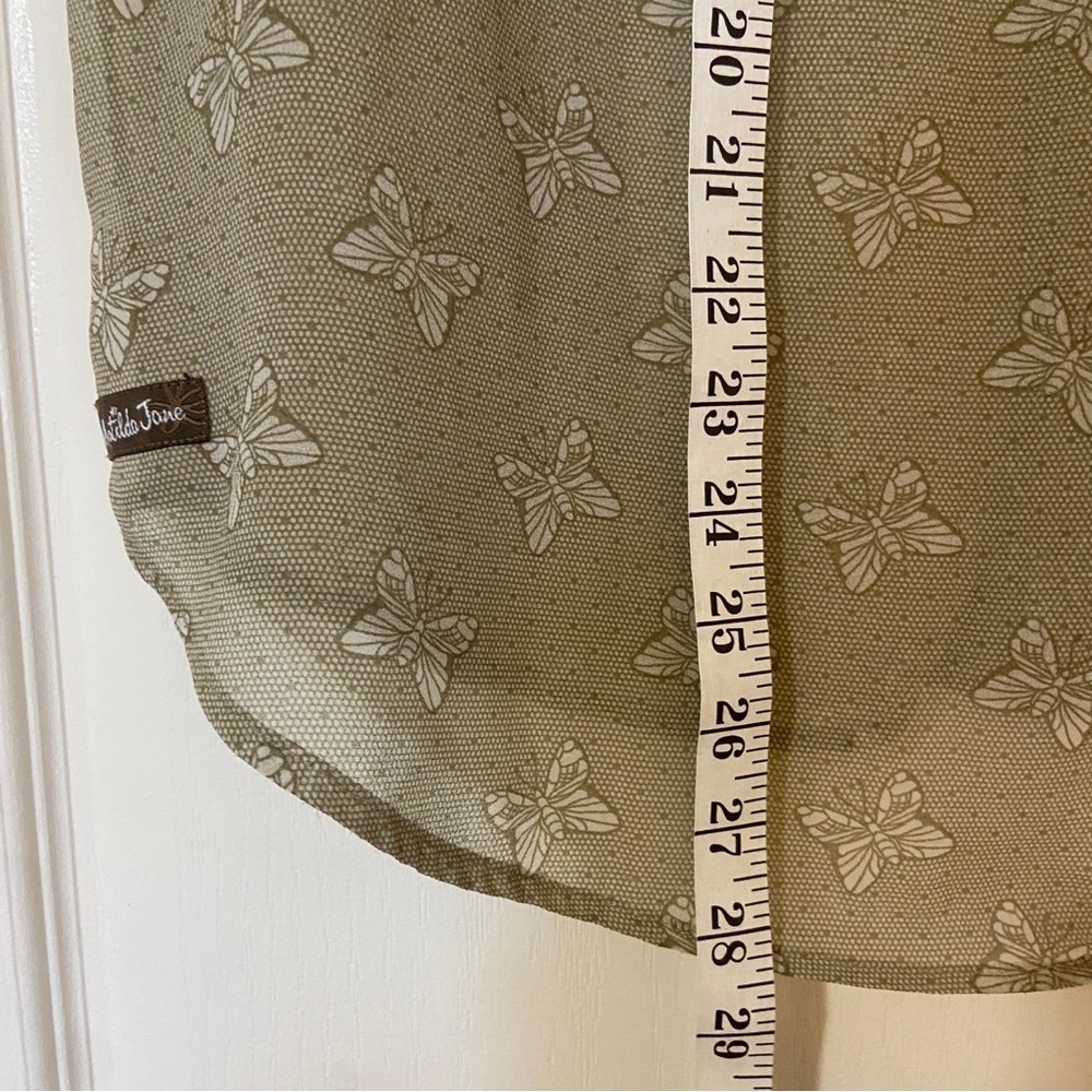 Matilda Jane Butterfly Buttoned Tie Front Ruffled Blouse - Picture 7 of 8